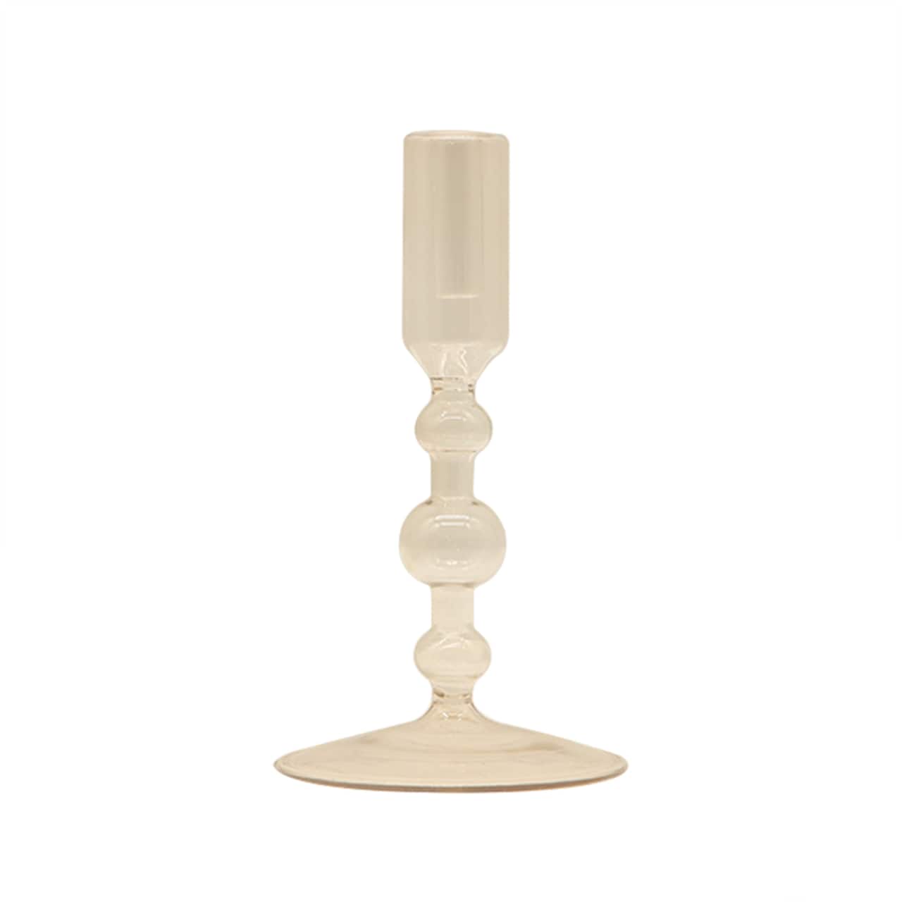Narrow Bubble Glass Taper Candle Holder by Ashland®